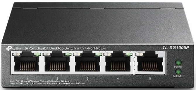 5 port POE switch